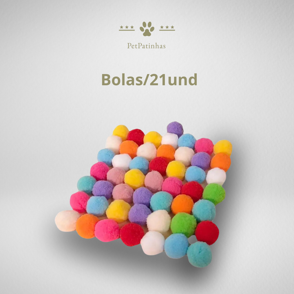 Jouet interactif pour chat avec balles élastiques