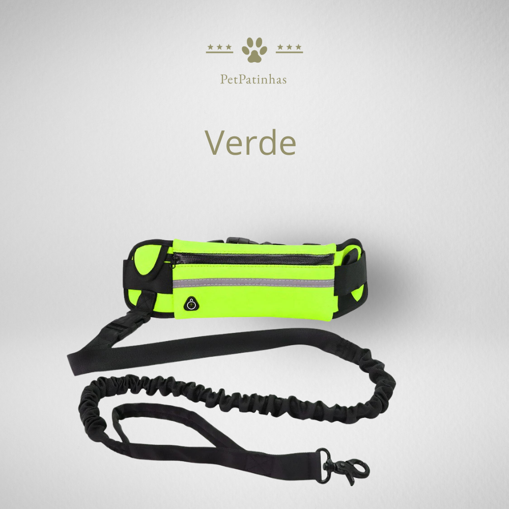 Ceinture de guidage mains libres avec pochette et bande réfléchissante – Course et marche