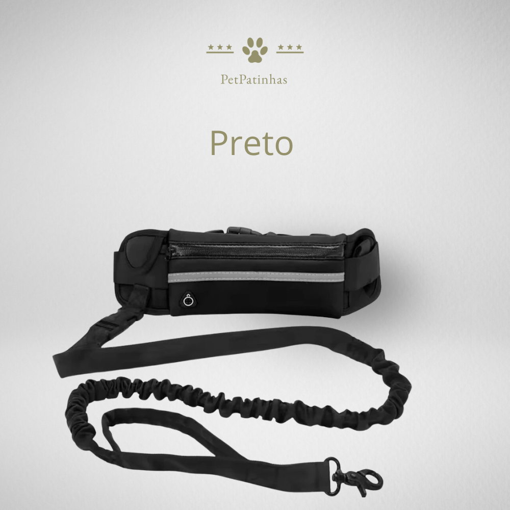 Ceinture de guidage mains libres avec pochette et bande réfléchissante – Course et marche