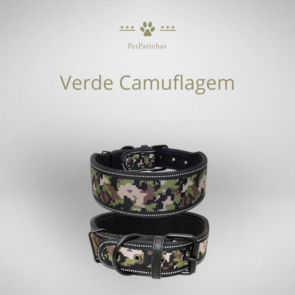 Coleira Refletiva Ajustável para Cães