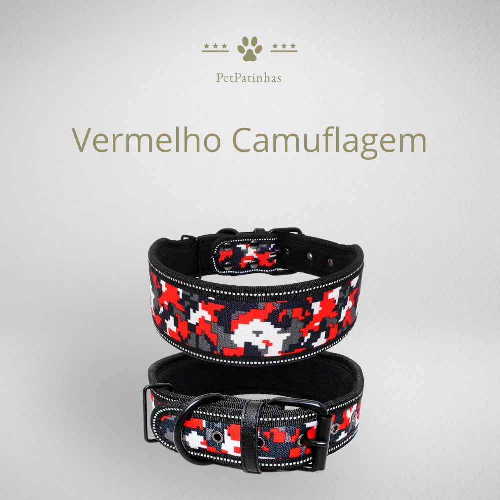 Coleira Refletiva Ajustável para Cães