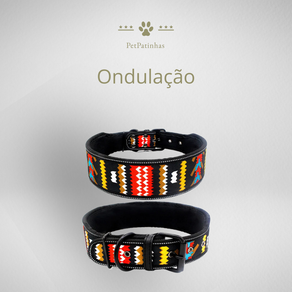 Coleira Refletiva Ajustável para Cães
