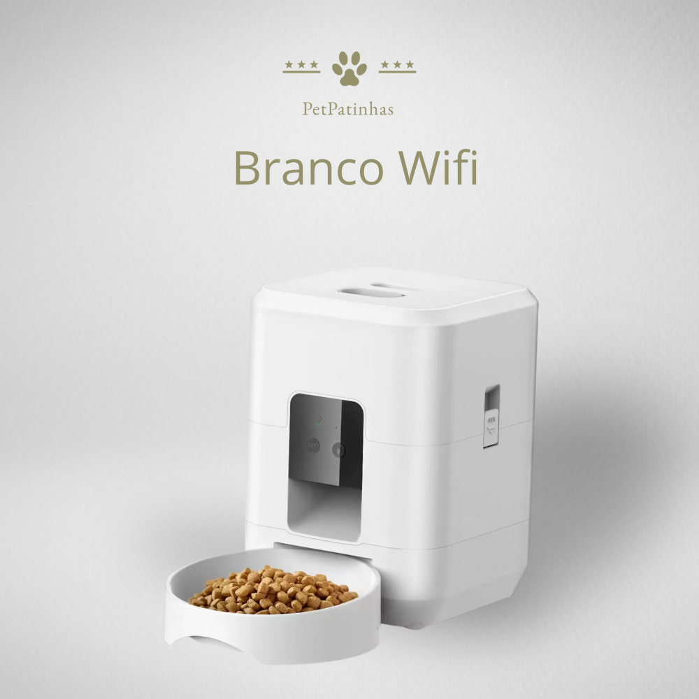 Alimentador Automático Inteligente para Gatos e Cães com Dispensador Cronometrado e Quantitativo