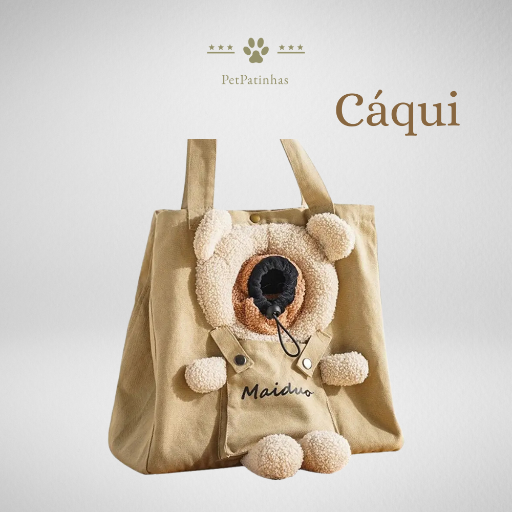 Bolsa transportadora de Ombro Urso Khaki