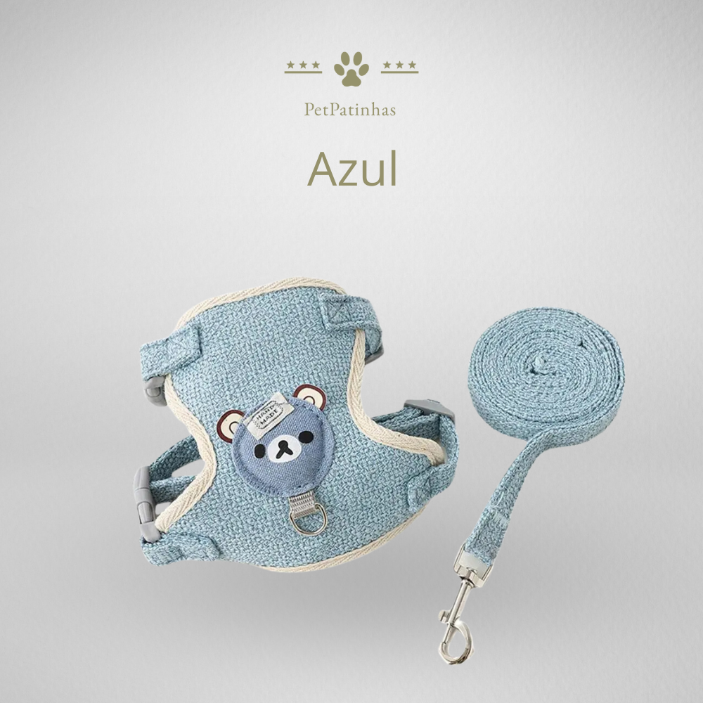 Breathable Harness with Leash