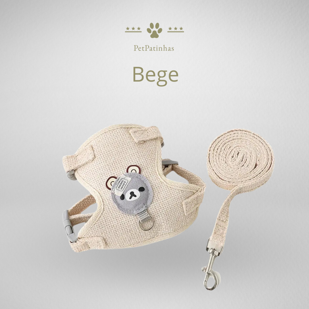 Breathable Harness with Leash