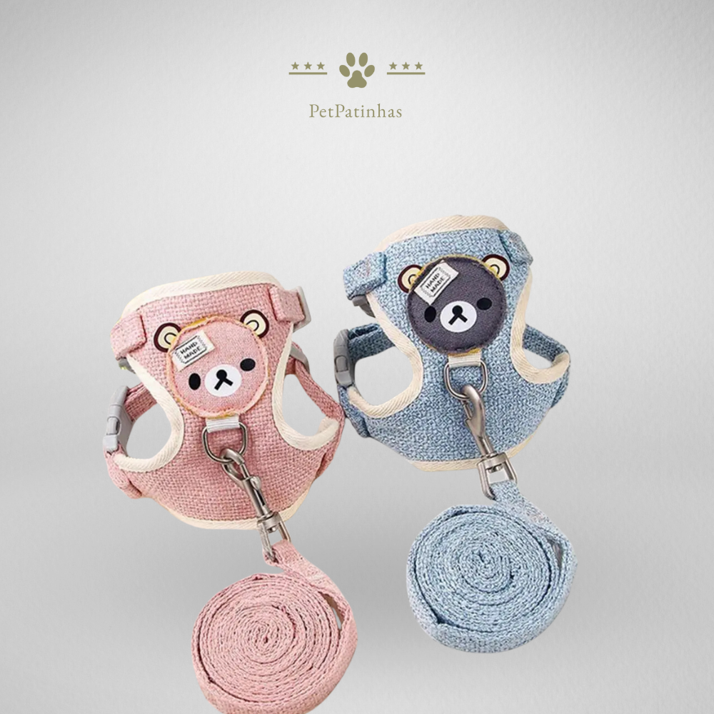 Breathable Harness with Leash