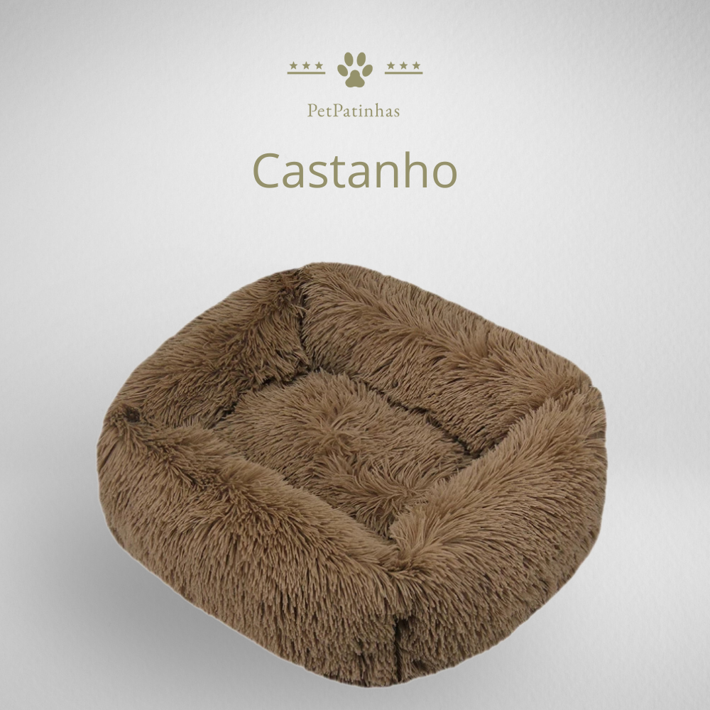 Cama Retangular de Pelúcia