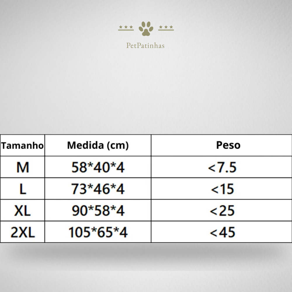 Cama Ortopédica para Cães com Espuma Viscoelástica
