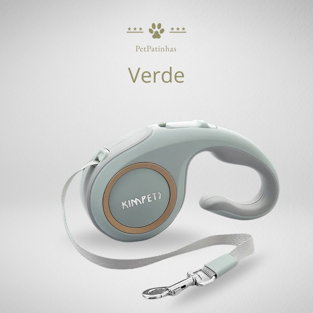 Trela Retrátil Automática para Cães de 3m/5m