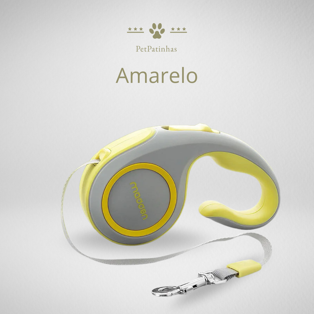Trela Retrátil Automática para Cães de 3m/5m