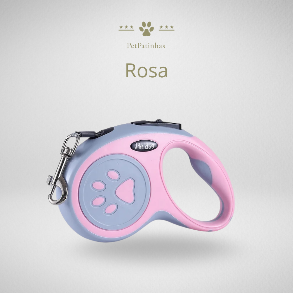 Trela Retrátil Nylon 3m/5m
