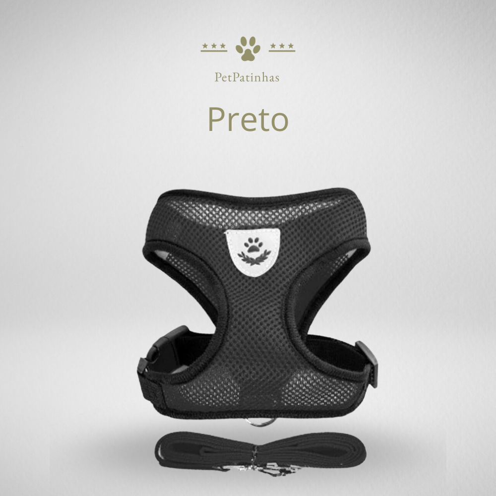 Coleira Peitoral Ajustável para Gatos