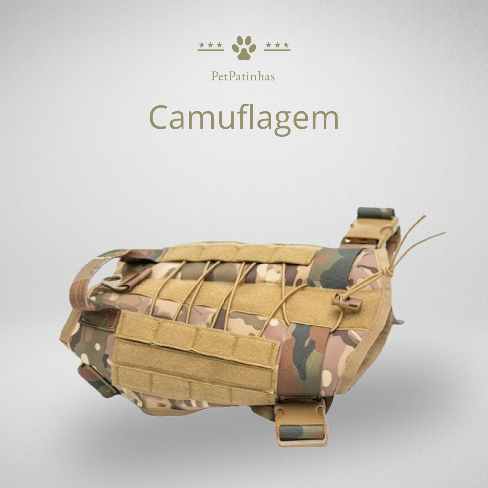 Colete Tático Militar para Cães