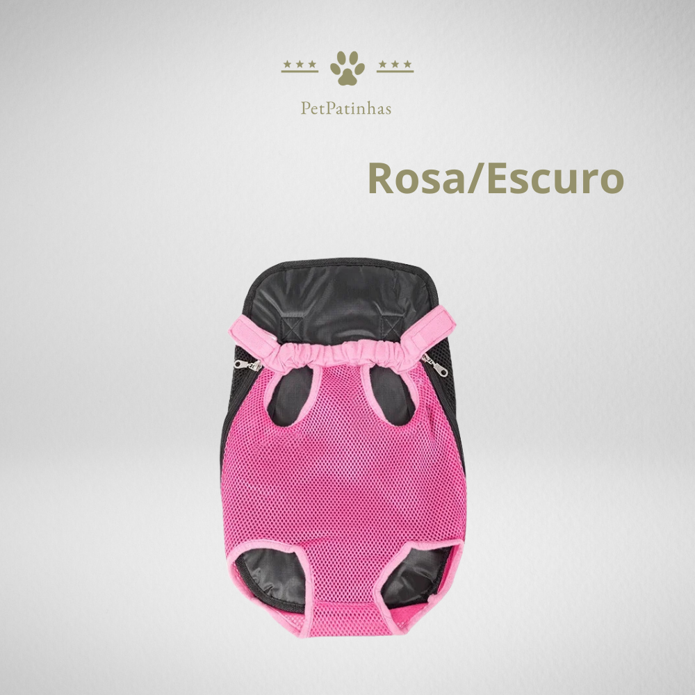 Mochila Respirável Camuflada para Transporte de Cães Pequenos e Gatos
