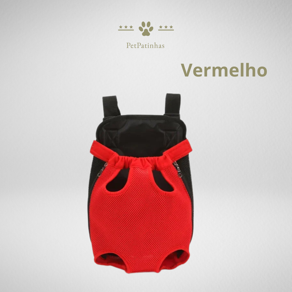 Mochila Respirável Camuflada para Transporte de Cães Pequenos e Gatos