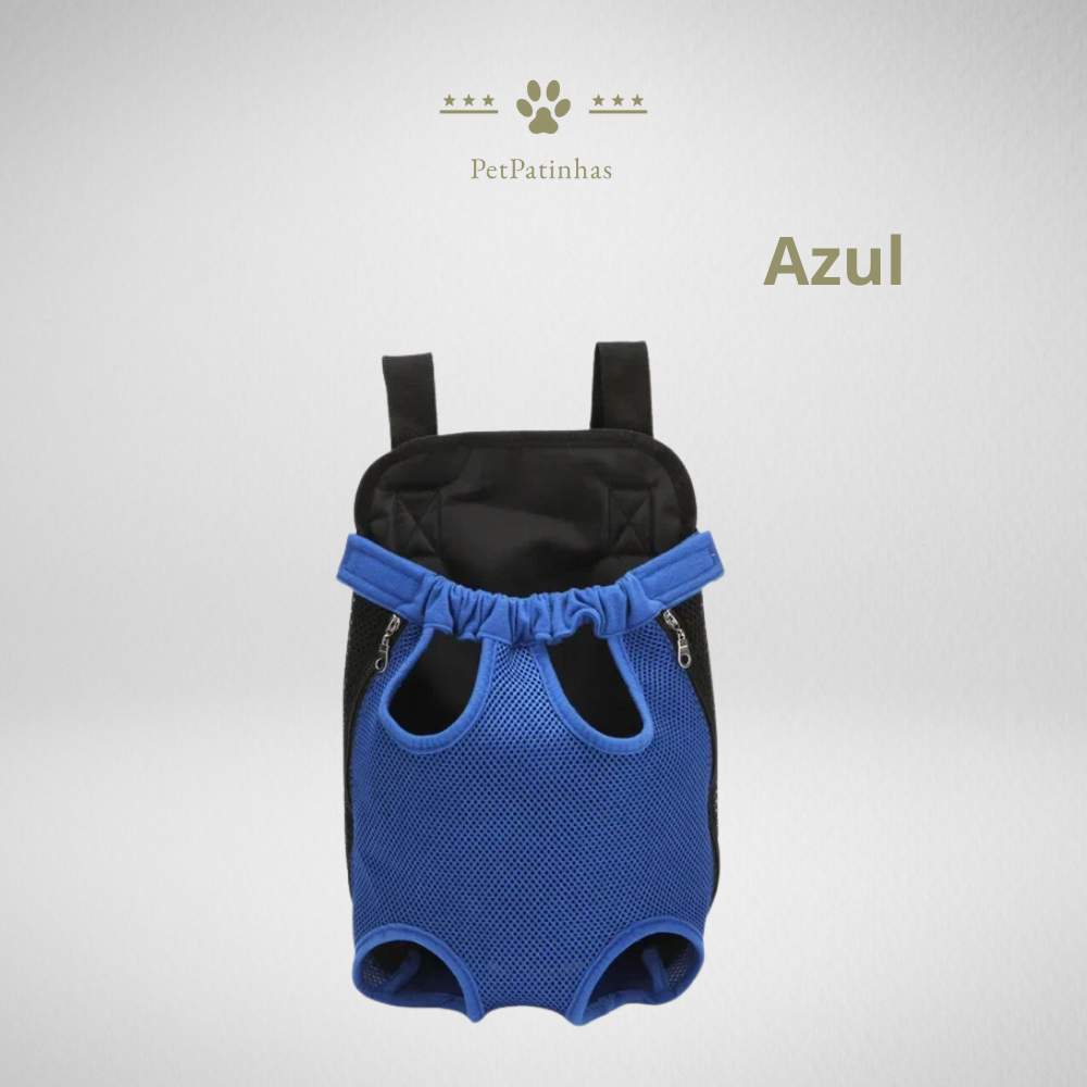 Mochila Respirável Camuflada para Transporte de Cães Pequenos e Gatos
