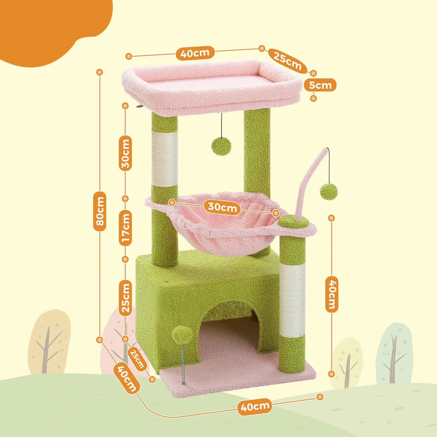4-in-1 Cactus Tree for Cats