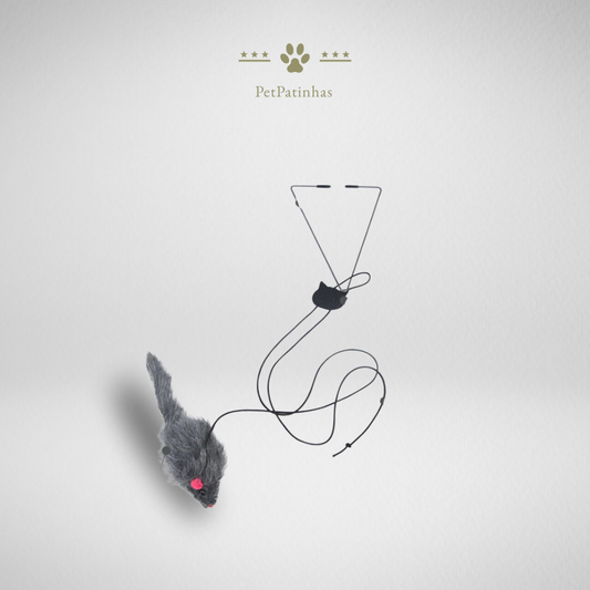 Jouet interactif en peluche pour chat