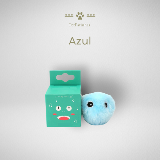 Balle interactive intelligente pour chats – Peluche avec son et herbe à chat