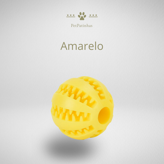 Balle interactive en caoutchouc pour chiens