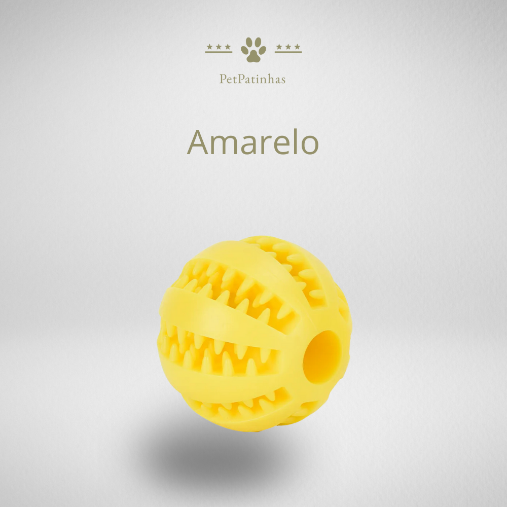 Balle interactive en caoutchouc pour chiens