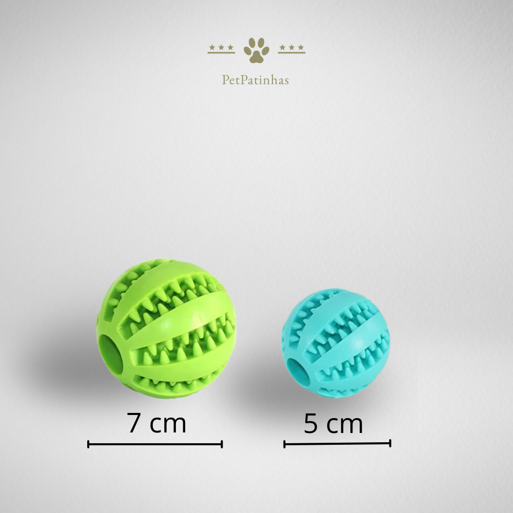 Balle interactive en caoutchouc pour chiens