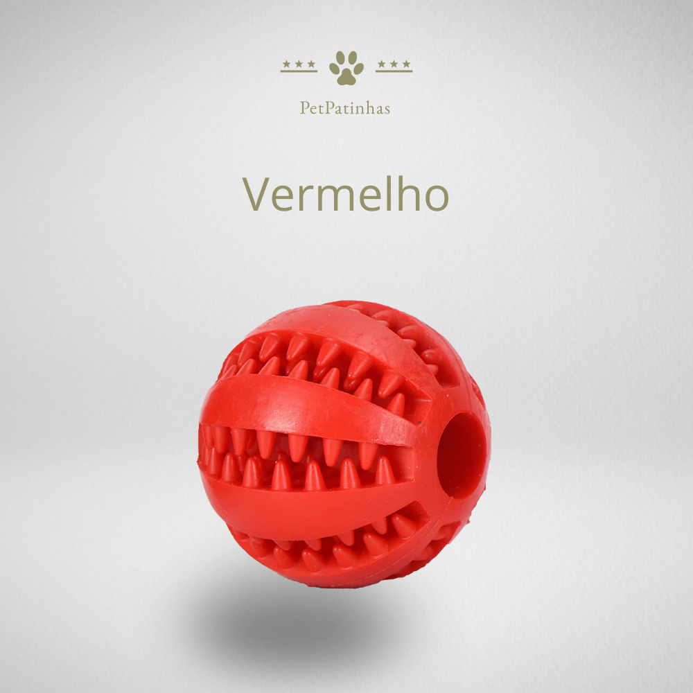 Balle interactive en caoutchouc pour chiens