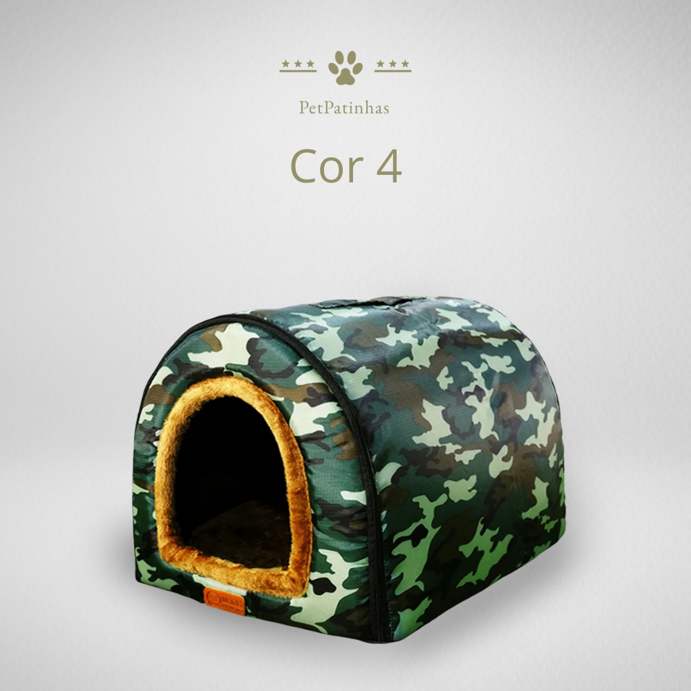 Cama Dobrável Estilo Casa de Cachorro Quente com Estampa de Estrelas