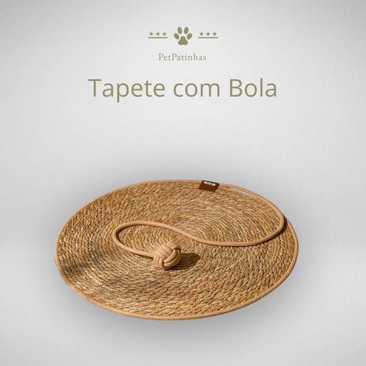 Tapis à gratter en rotin pour chats