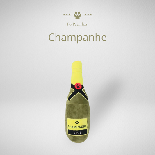 Peluche bouteille de champagne