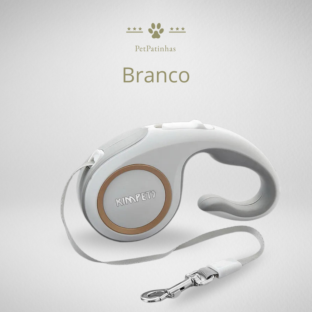 Trela Retrátil Automática para Cães de 3m/5m