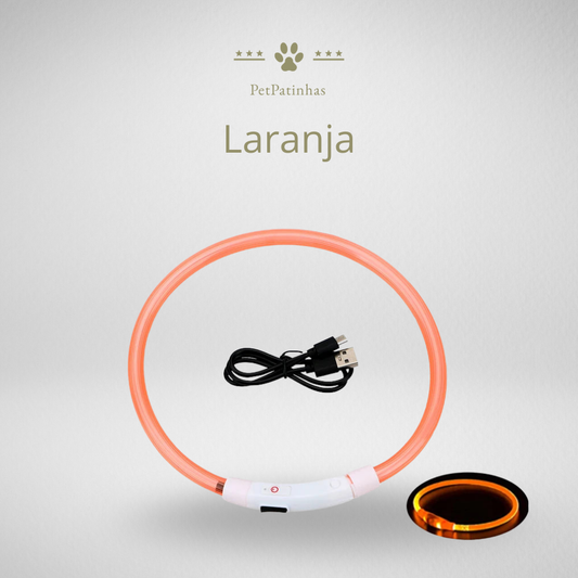 Coleira LED Recarregável USB