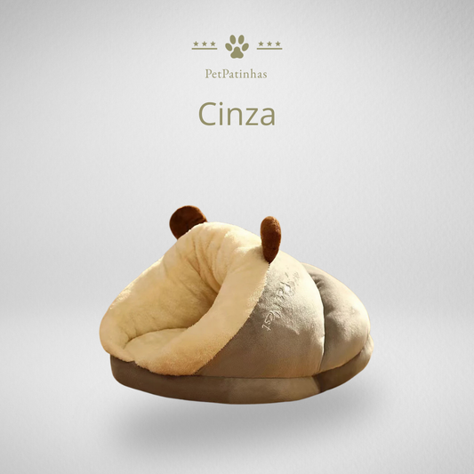 Cama Aconchegante para Cães de Raça Pequena – Design Respirável, Dobrável e Lavável em Forma de Pantufa