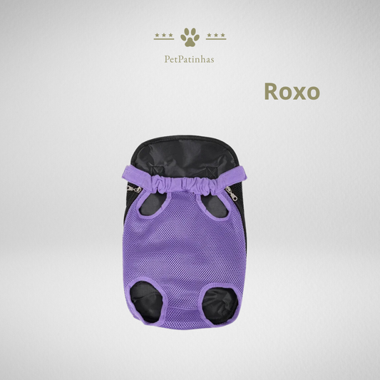 Mochila Respirável Camuflada para Transporte de Cães Pequenos e Gatos