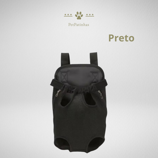 Mochila Respirável Camuflada para Transporte de Cães Pequenos e Gatos