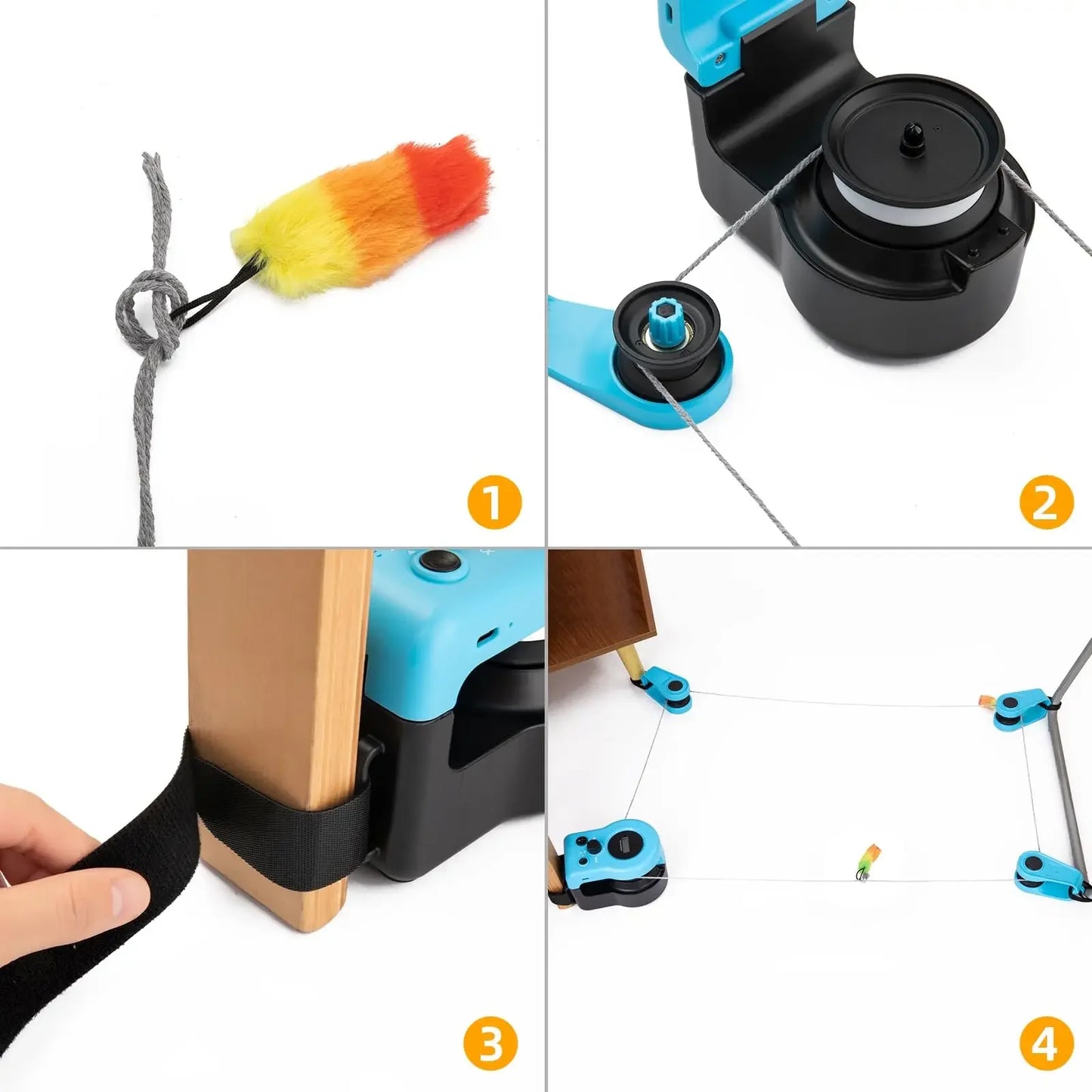 Jouet interactif pour chat avec tapis roulant et roue de chasse
